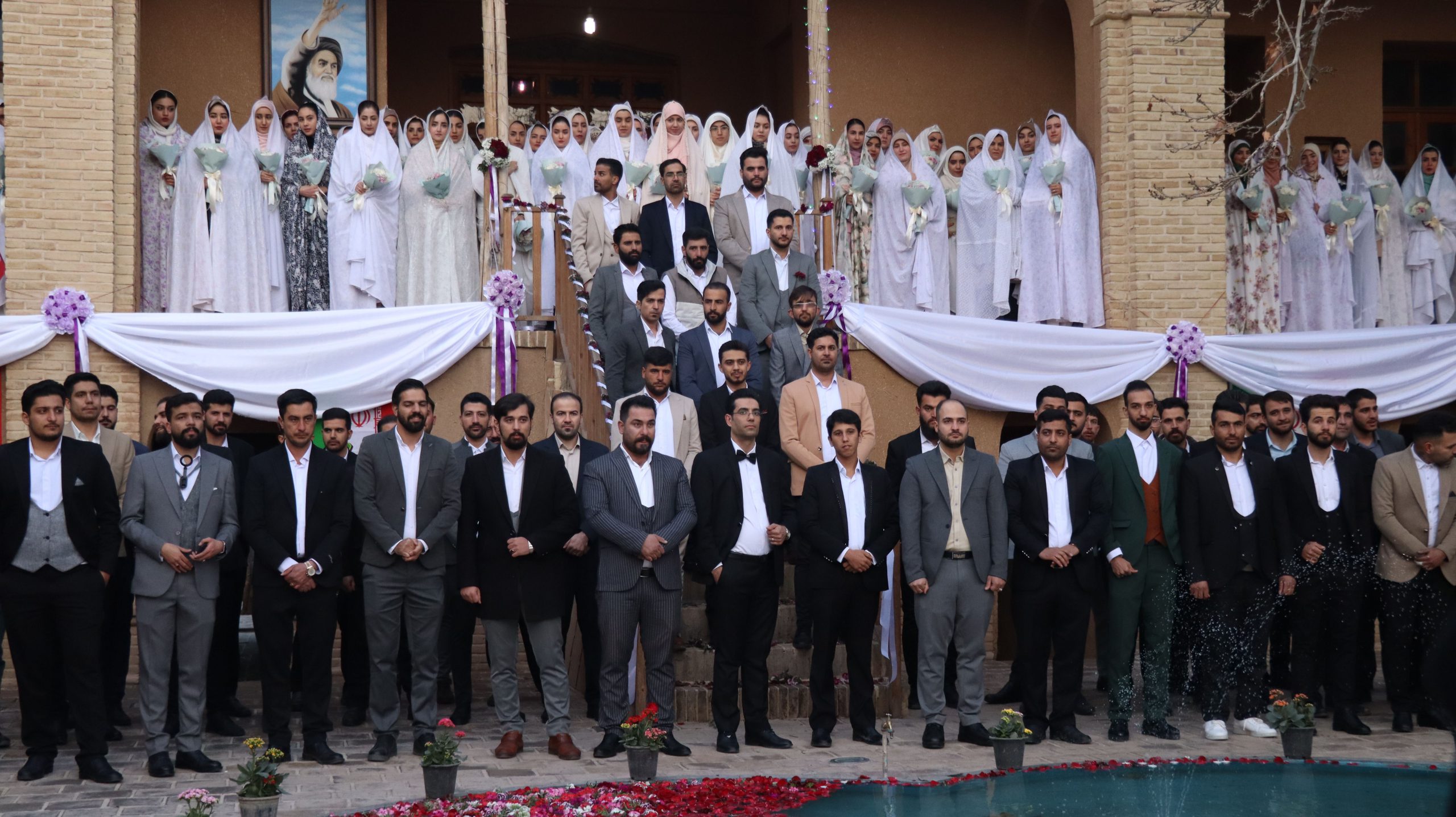 آغاز فصل عشق مشترک؛ ۵۷ زوج در مراسمی ساده و باشکوه به خانه بخت رفتند