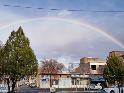 باران بهاری مهمان کوچه های شهر خمین شد