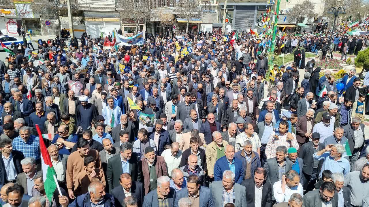 مردم خمین با قدس عهد بستند ؛ تا پیروزی