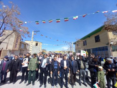 حضور حماسه ساز مردم در قورچی باشی