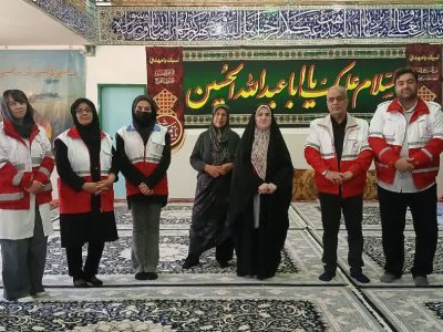 برگزاری کاروان سلامت جمعیت هلال احمر در روستای خان آباد