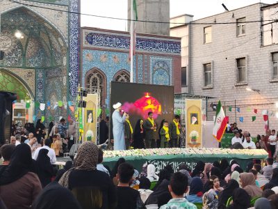 مراسم جشن ولادت امام رضا (ع) در خیمن با شکوه برگزار شد