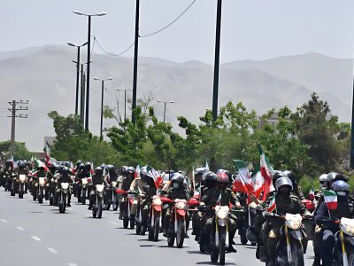 رژه موتورسواران بسیج به مناسبت سالروز آزادسازی خرمشهر