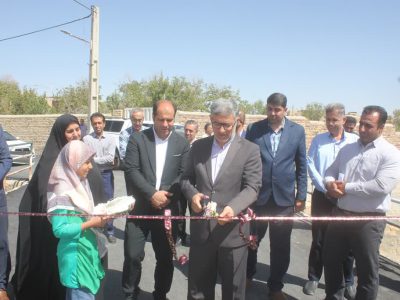 آسفالت ۶۶۵۰ مترمربعی معابر روستای آشیانه علیا به بهره‌برداری رسید