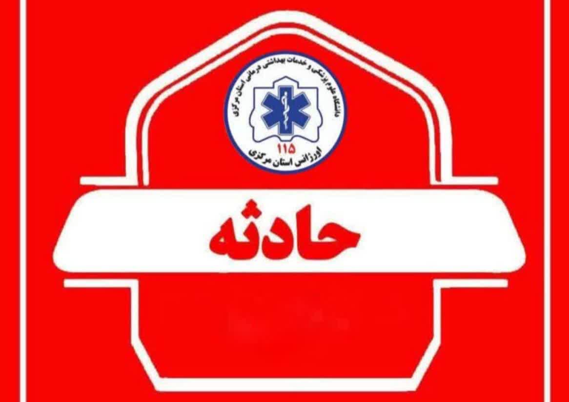 تصادف و آتش‌سوزی در محور شهباز-خمین یک کشته بر جای گذاشت