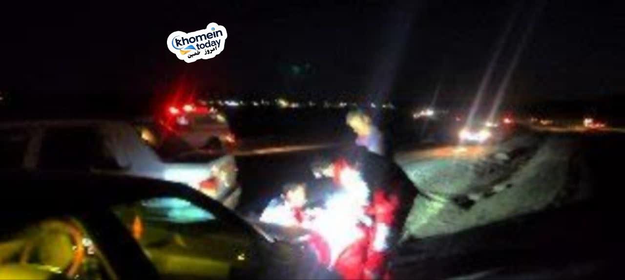 تصادف زنجیره‌ای در محور خمین-اراک با هشت نفر حادثه دیده 