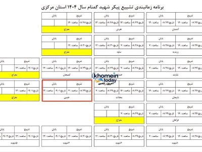 خمین میزبان پیکر مطهر شهید گمنام به مدت سه روز خواهد بود