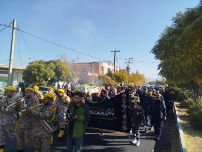 شهید خوش نام در فاطمیه ۱۴۰۴ به خمین رسید