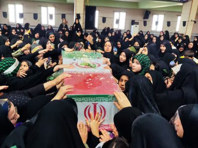 استقبال بسیجیان و حلقه های صالحین از شهید خوشنام