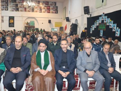 یادواره شهدای روستای حشمتیه خمین برگزار شد
