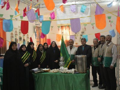 نواخته شدن زنگ مهر رضوی در مدرسه نیکان خمین