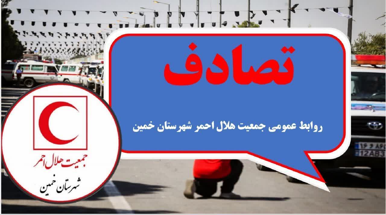 واژگونی H30 کراس در محور خمین_اراک با ٫۴ مصدوم