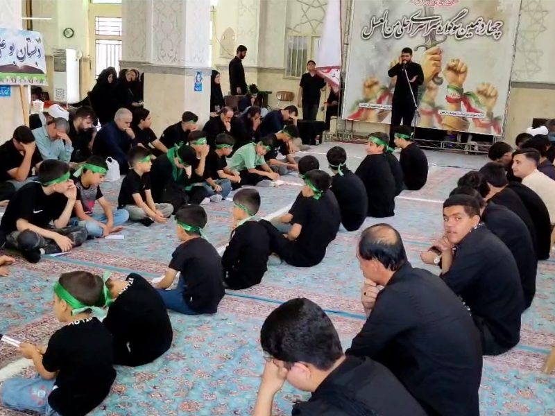 شور حسینی دانش‌آموزان خمینی در سوگواره «احلى‌من‌العسل»