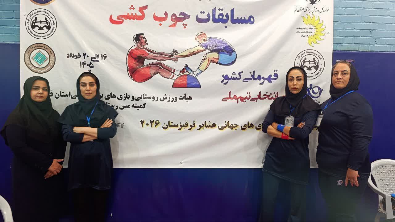 تیم چوب‌کشی بانوان استان با ترکیب خمینی‌ها عازم رقابت‌های کشور شد