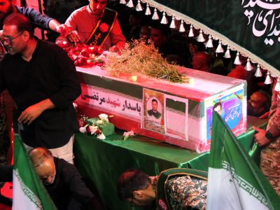 شب ۱۵۵ام حماسه خیابان و تشییع شهید مرتضی اکبری در خمین برگزار شد