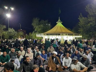 مراسم اربعین قائد شهید ایران در حسینیه امام رضا(ع) خمین گرامی داشته شد