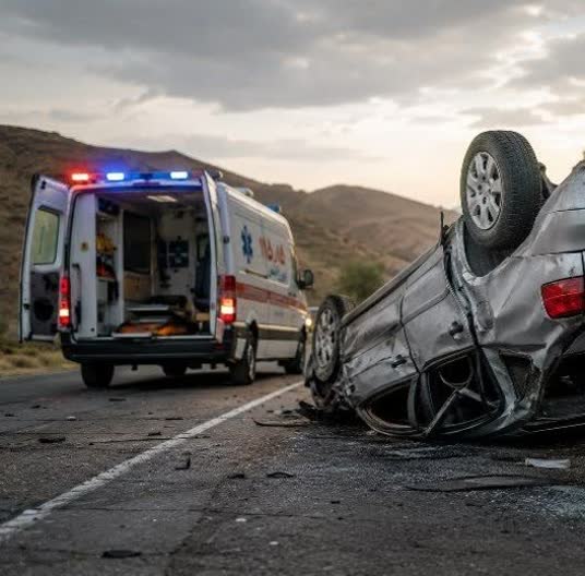 واژگونی خودروی دوو در محور خمین؛ دختر ۱۶ ساله جان باخت